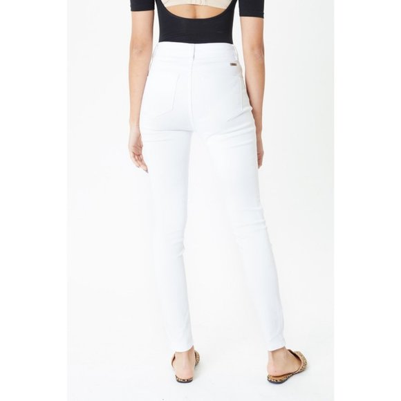 White Gemma High Rise Skinny Jeans {KanCan} - Picture 7 of 10